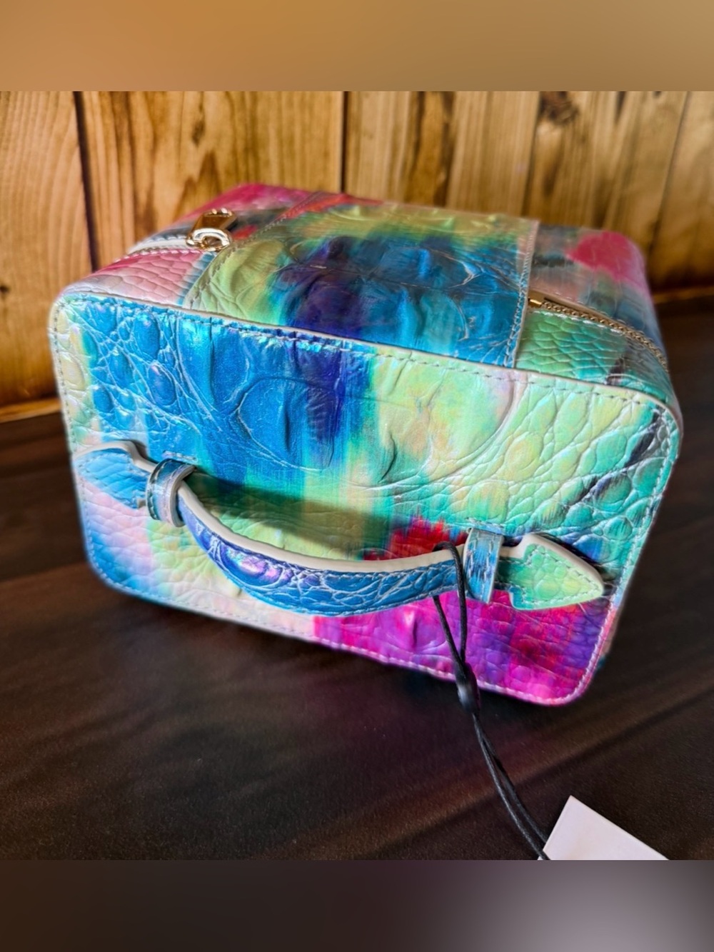 BRAHMIN SMALL CHARMAINE MELBOURNE Makeup Bag Leather IMPRESSION NWT FIRM $ - Picture 7 of 14